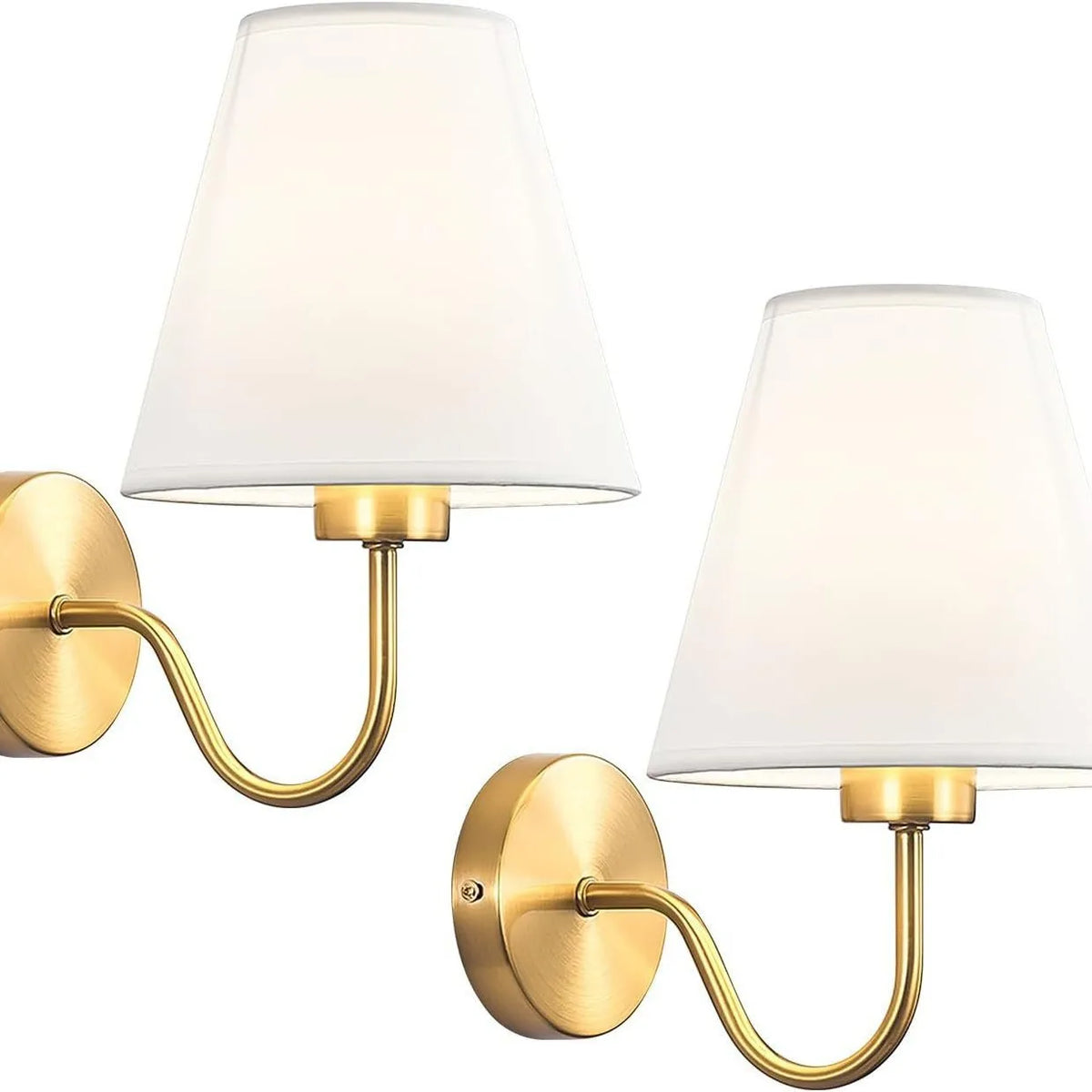 Retro tygvägglampa för sovrummet