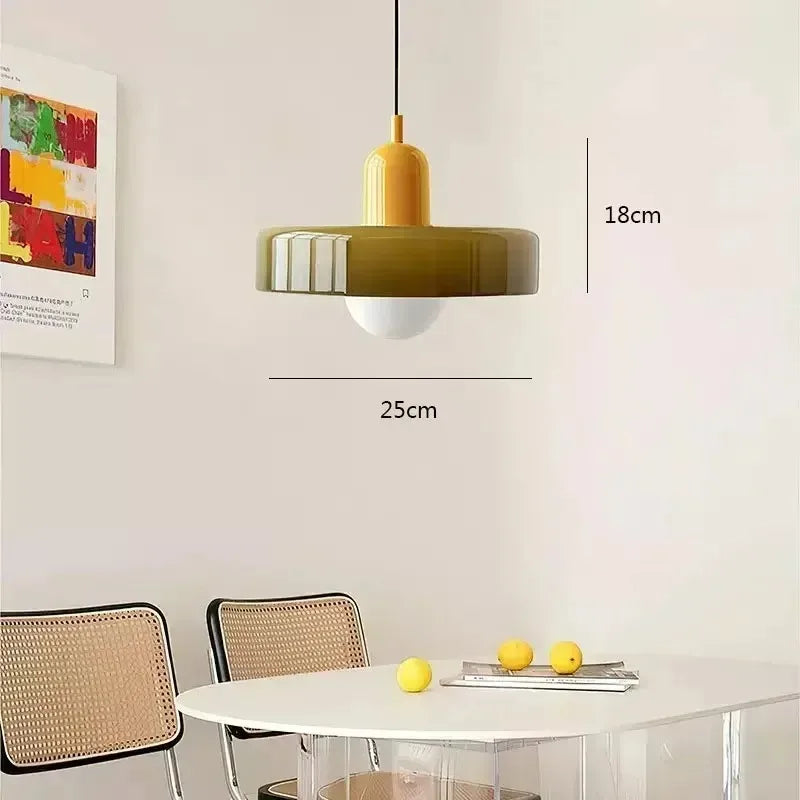 Retro taklampa i glas