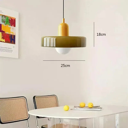 Retro taklampa i glas
