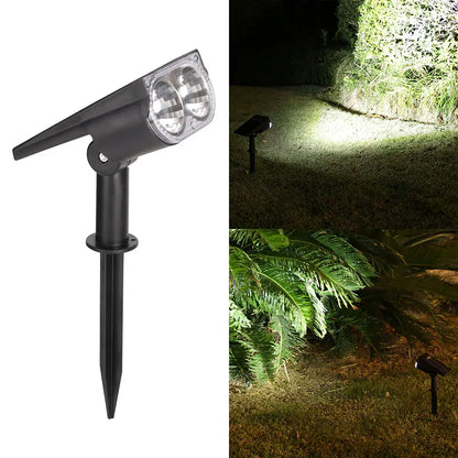 Solcellsspotlight för träd och gräsmatta