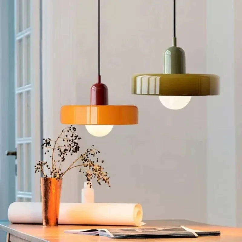 Retro taklampa i glas