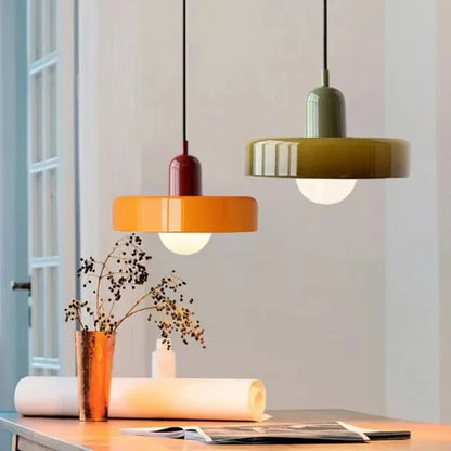 Retro taklampa i glas