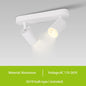 Justerbar takskena med spotlights