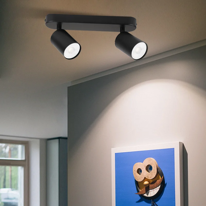 Justerbar takskena med spotlights