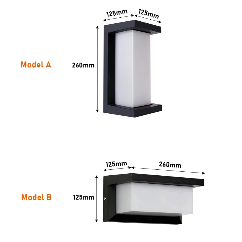 Vägglampa i aluminium med skärm