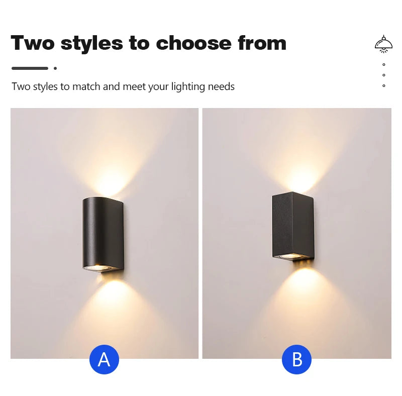 Dekorativ vägglampa för entré och uteplats