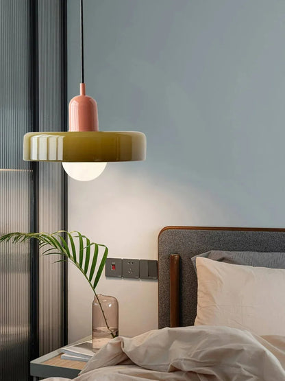Retro taklampa i glas