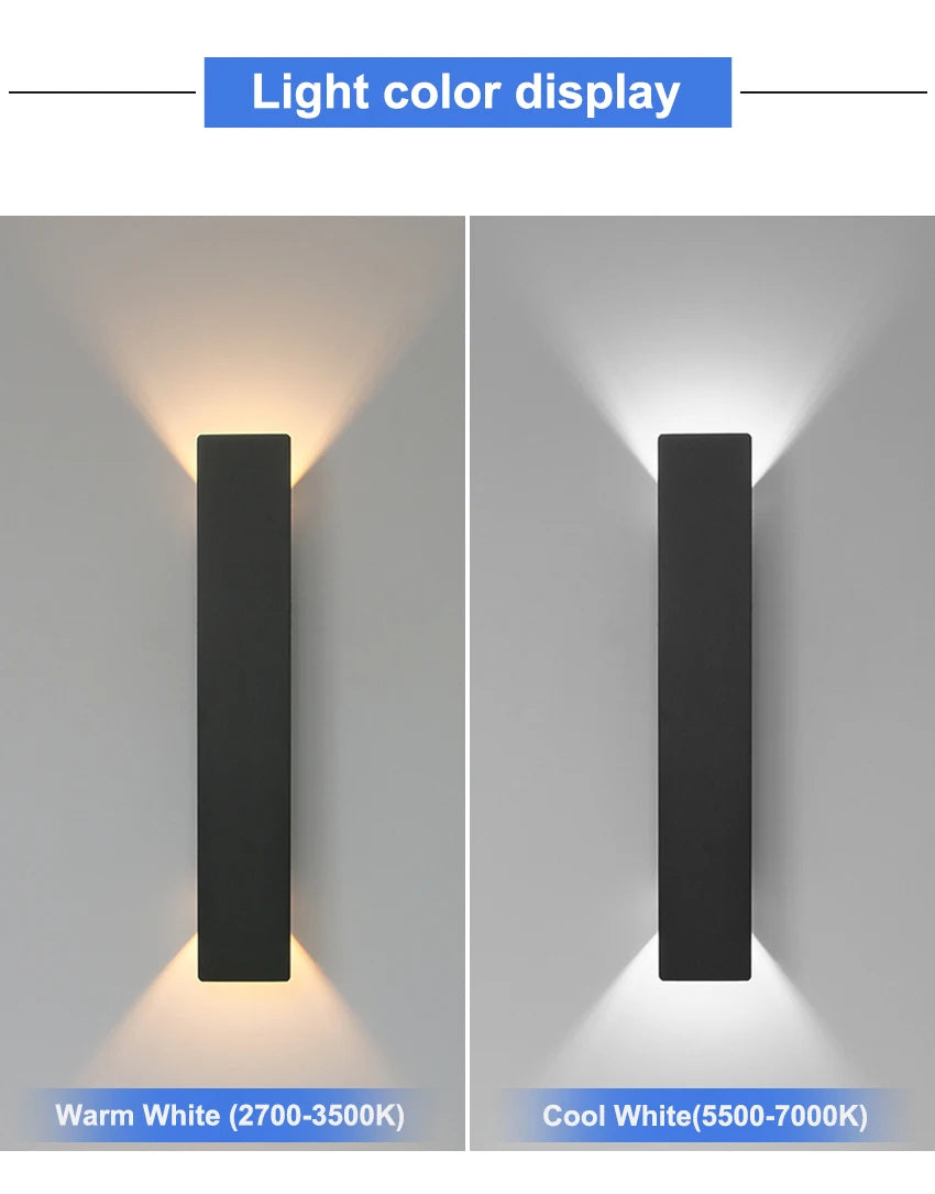 Vägglampa för uteplats och entré