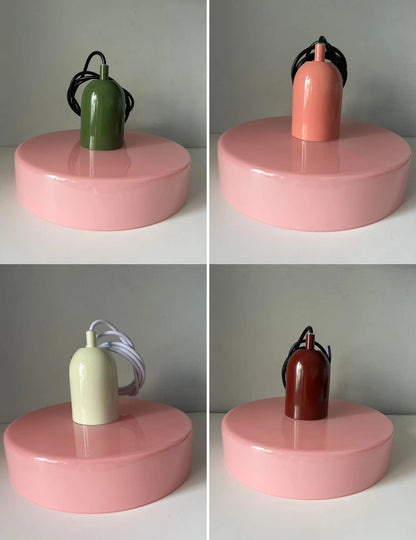 Retro taklampa i glas