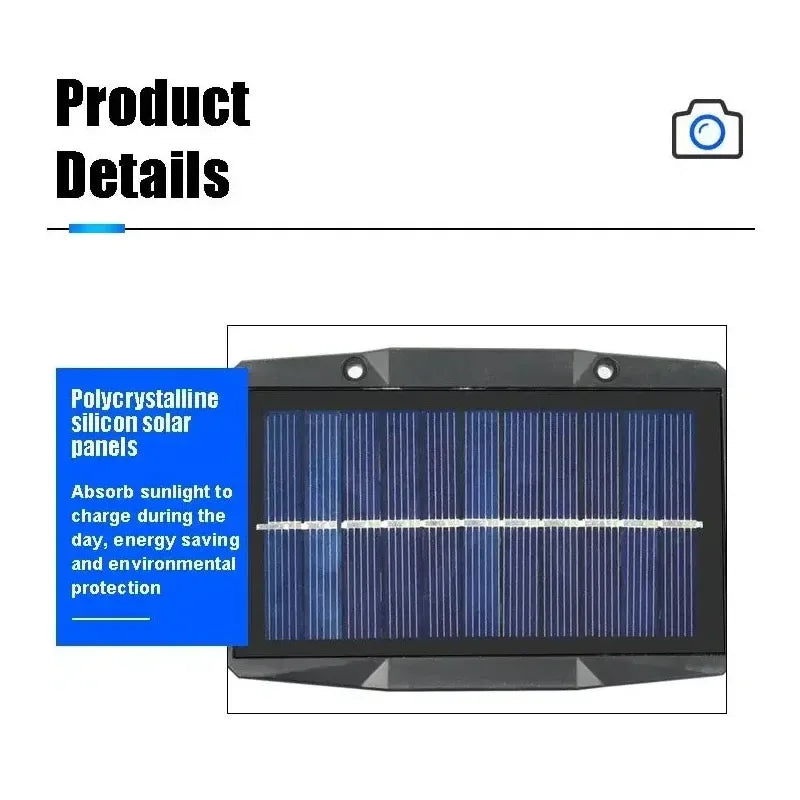 Solcellsspotlight för vägg utomhus
