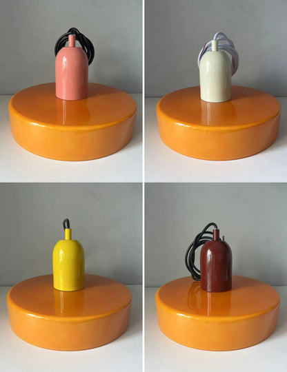 Retro taklampa i glas