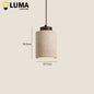 Hängande stenlampa i wabi-sabi-stil