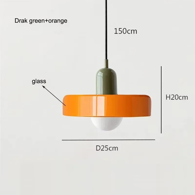 Retro taklampa i glas