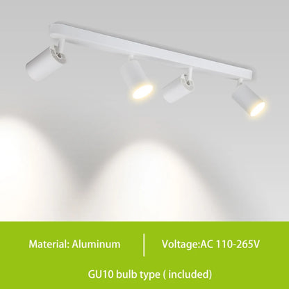 Justerbar takskena med spotlights
