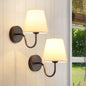 Retro tygvägglampa för sovrummet