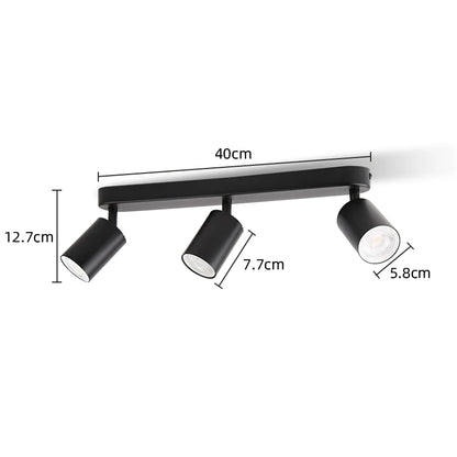Justerbar takskena med spotlights