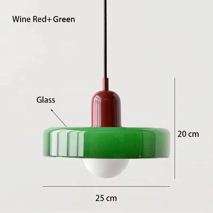 Retro taklampa i glas