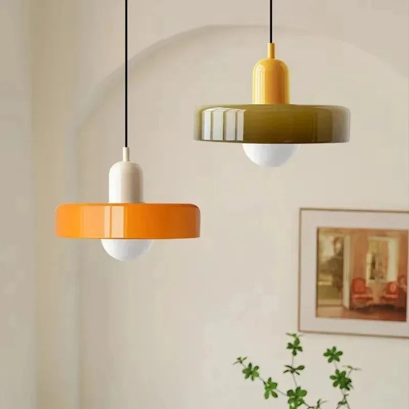 Retro taklampa i glas
