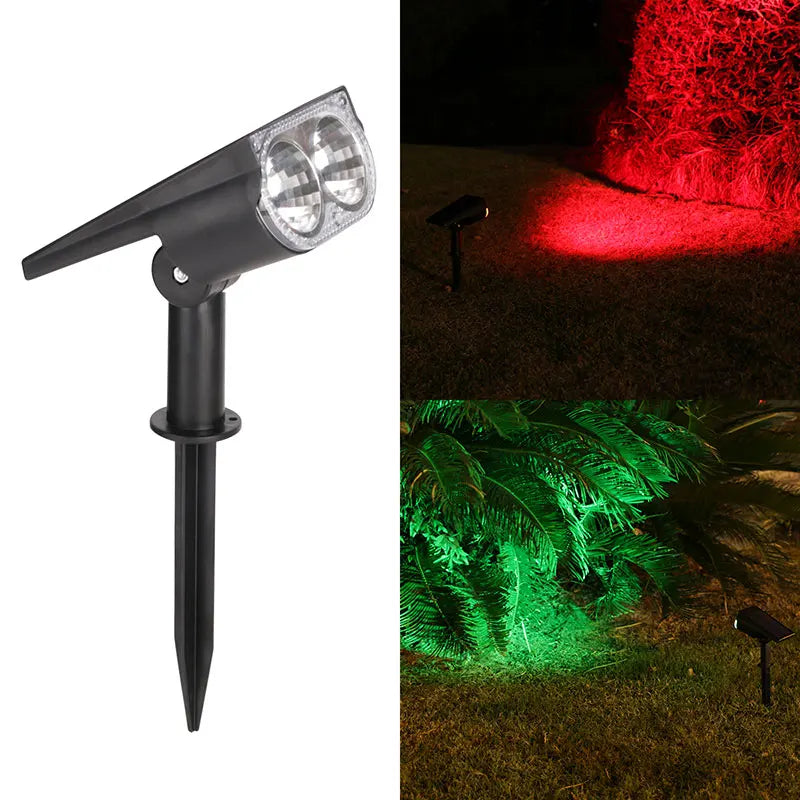 Solcellsspotlight för träd och gräsmatta