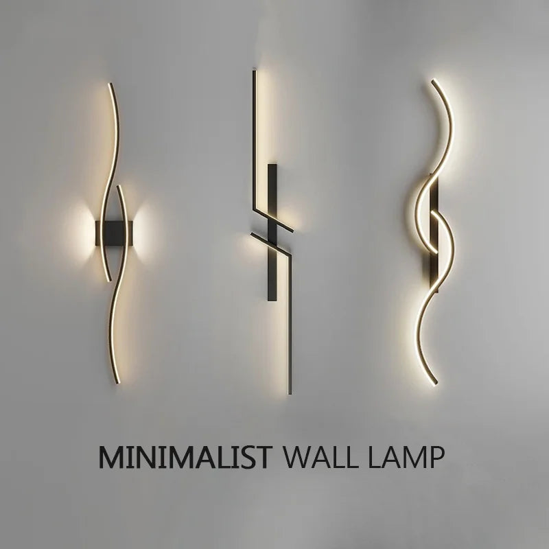 Avlång vägglampa med fjärrkontroll