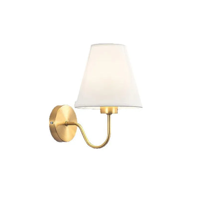 Retro tygvägglampa för sovrummet