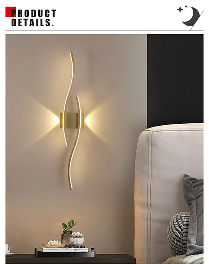 Avlång vägglampa med fjärrkontroll