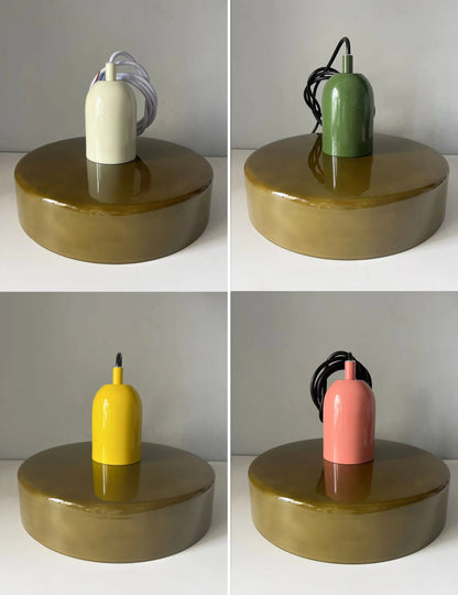 Retro taklampa i glas