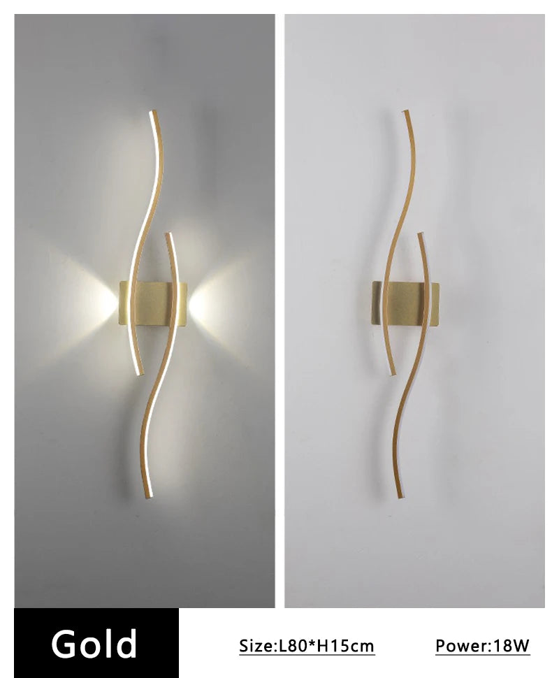Avlång vägglampa med fjärrkontroll