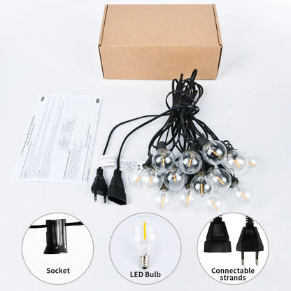 Klotformad ljusslinga för fest