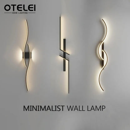 Avlång vägglampa med fjärrkontroll