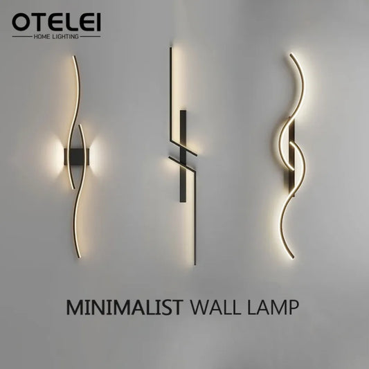 Avlång vägglampa med fjärrkontroll