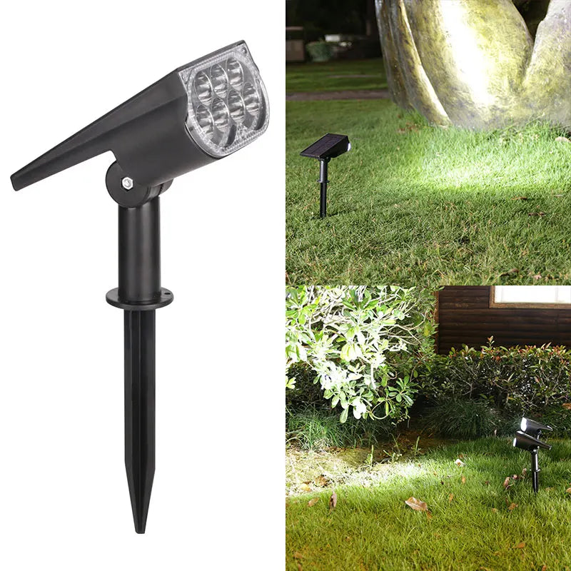 Solcellsspotlight för träd och gräsmatta
