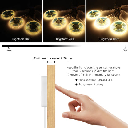 Smart dimbar ljuslist med touch