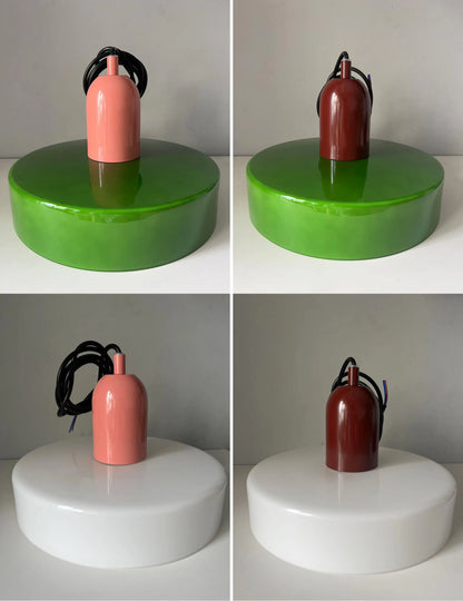 Retro taklampa i glas