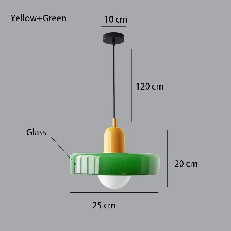 Retro taklampa i glas
