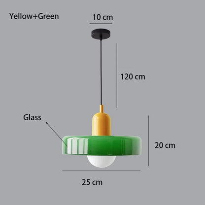 Retro taklampa i glas