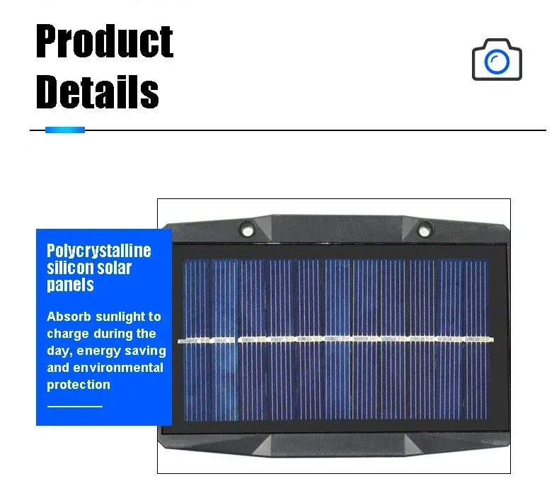 Solcellsspotlight för vägg utomhus