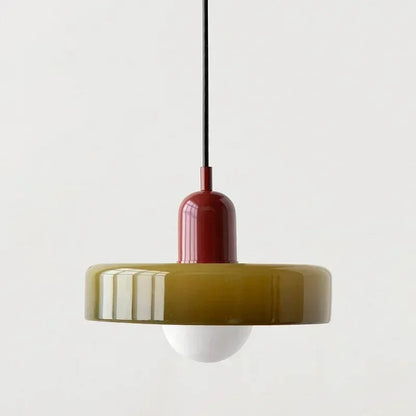 Retro taklampa i glas